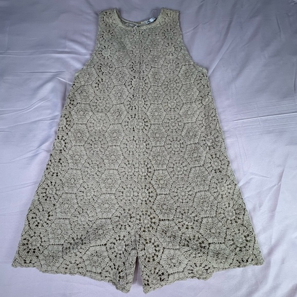 Zara Beige Textured Lace Blouse - Picture 3 of 9